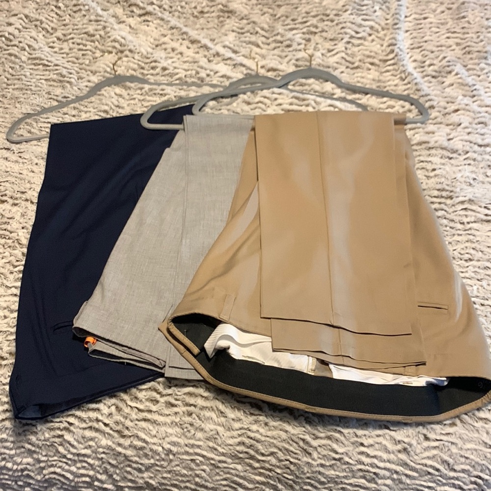 3 pairs of Haggar Dress Pants. Great condition